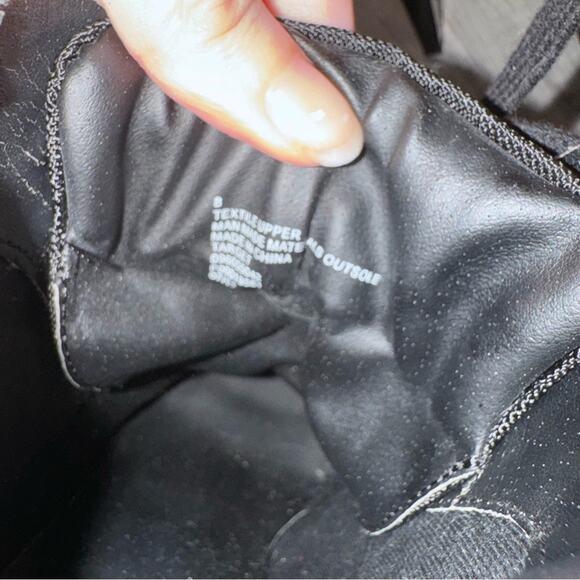 2010s Indie Sleaze Stiletto Hiking Style Boots Orange Size 8 Heels Platform - Picture 9 of 9